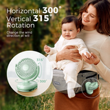 Emma Portable Stroller Fan with Rechargeable Clip Design