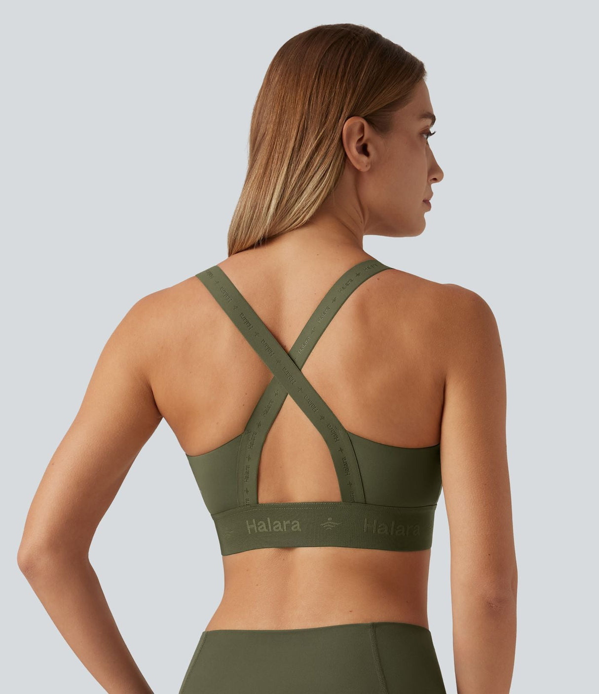 Medium Support U Neck Quick Dry Running Sports Bra