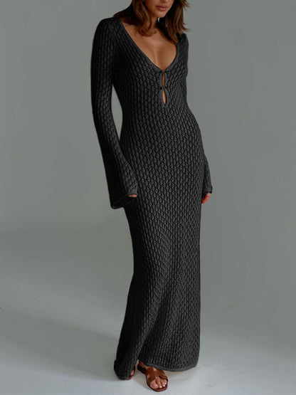 Open-Back Beach Maxi Dress