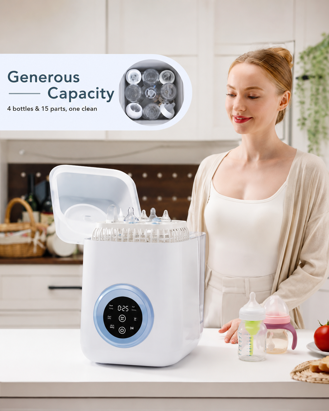 Kota All-in-One Baby Bottle Washer & Sterilizer