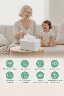 Olivia USB Baby Wipe Warmer with LED Display