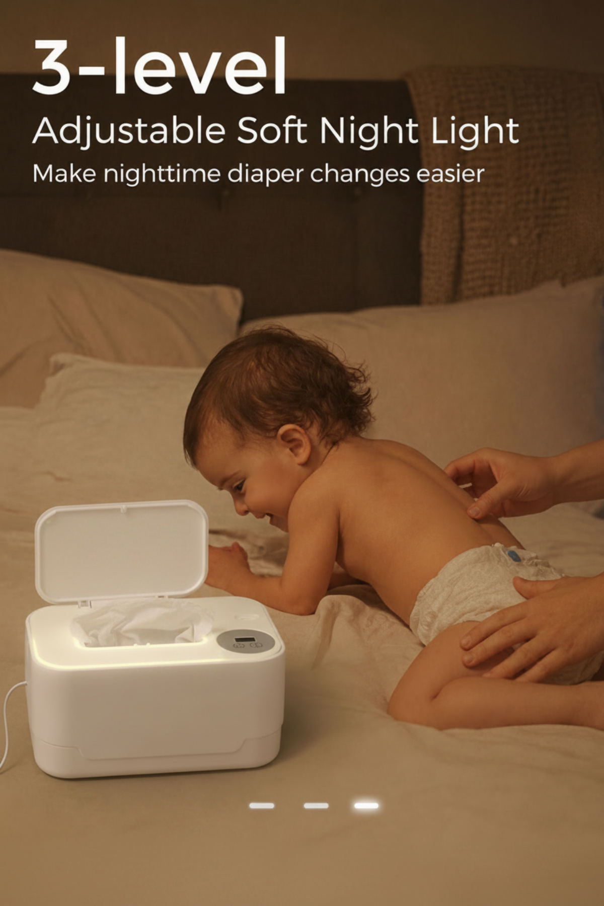 Olivia USB Baby Wipe Warmer with LED Display