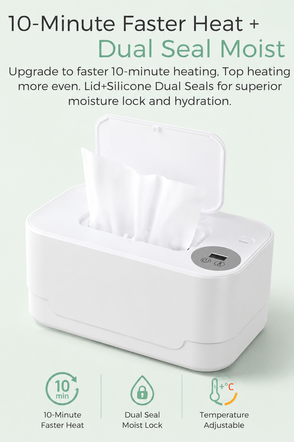 Olivia USB Baby Wipe Warmer with LED Display