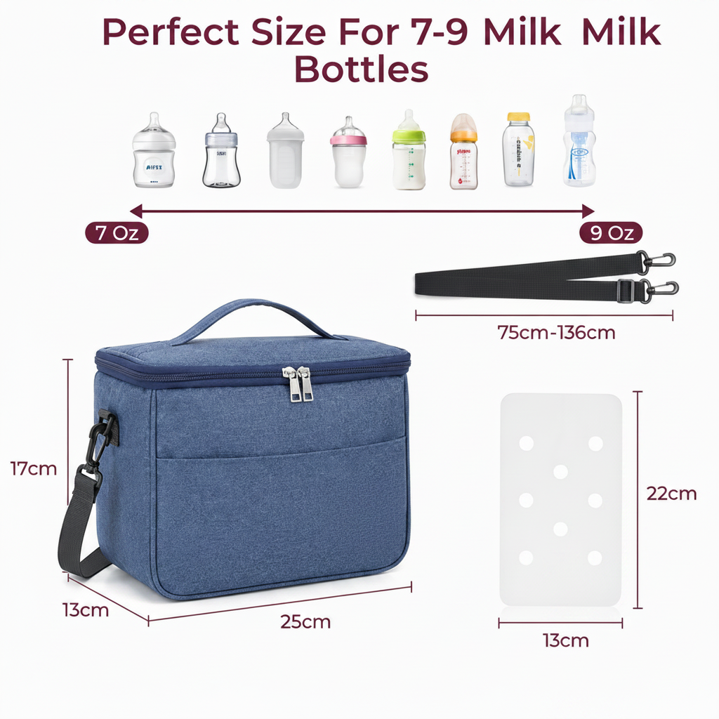 Emma Insulated Baby Bottle Cooler Bag