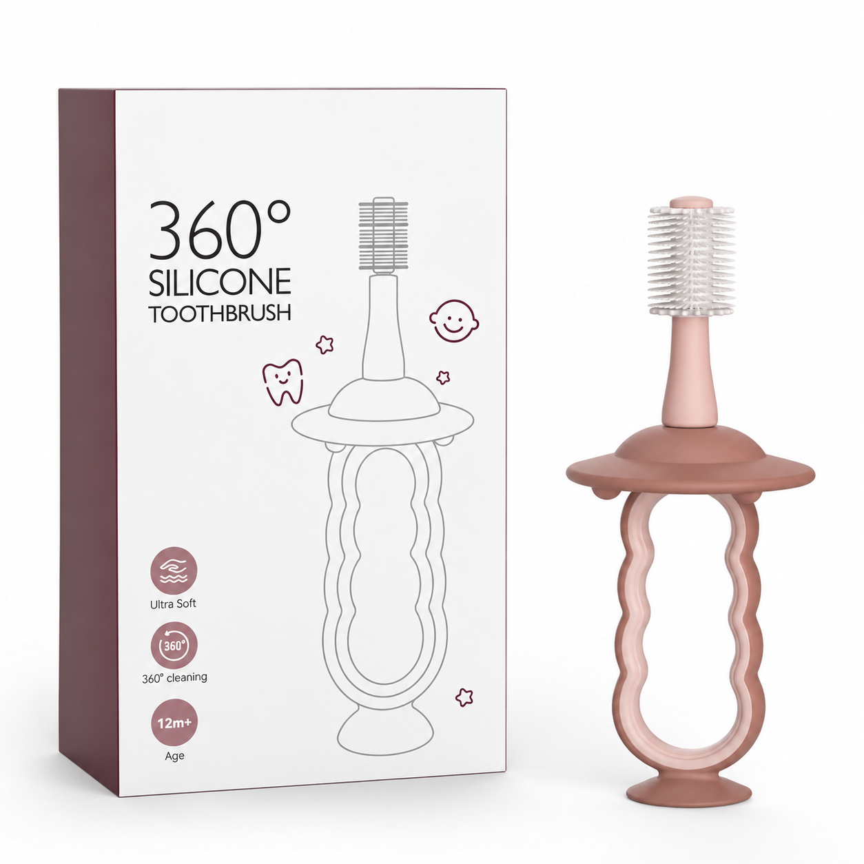 Luna 360-Degree Silicone Baby Toothbrush