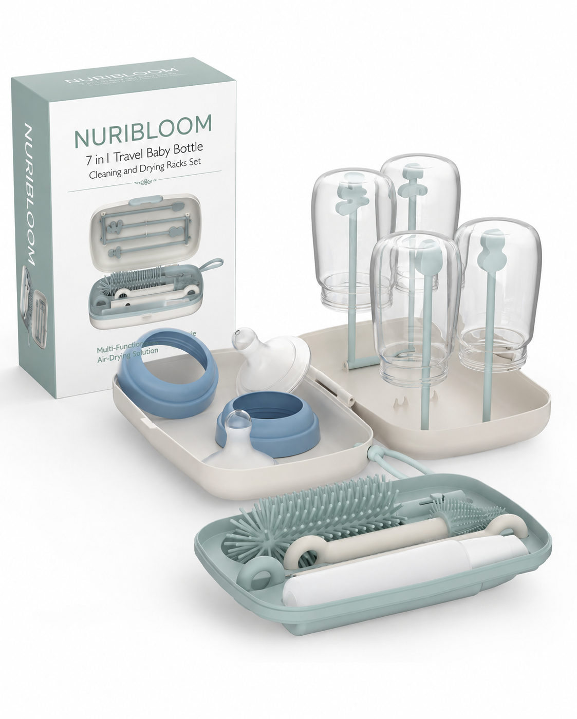 NuriBloom Luna Baby Bottle Brush Cleaning Kit