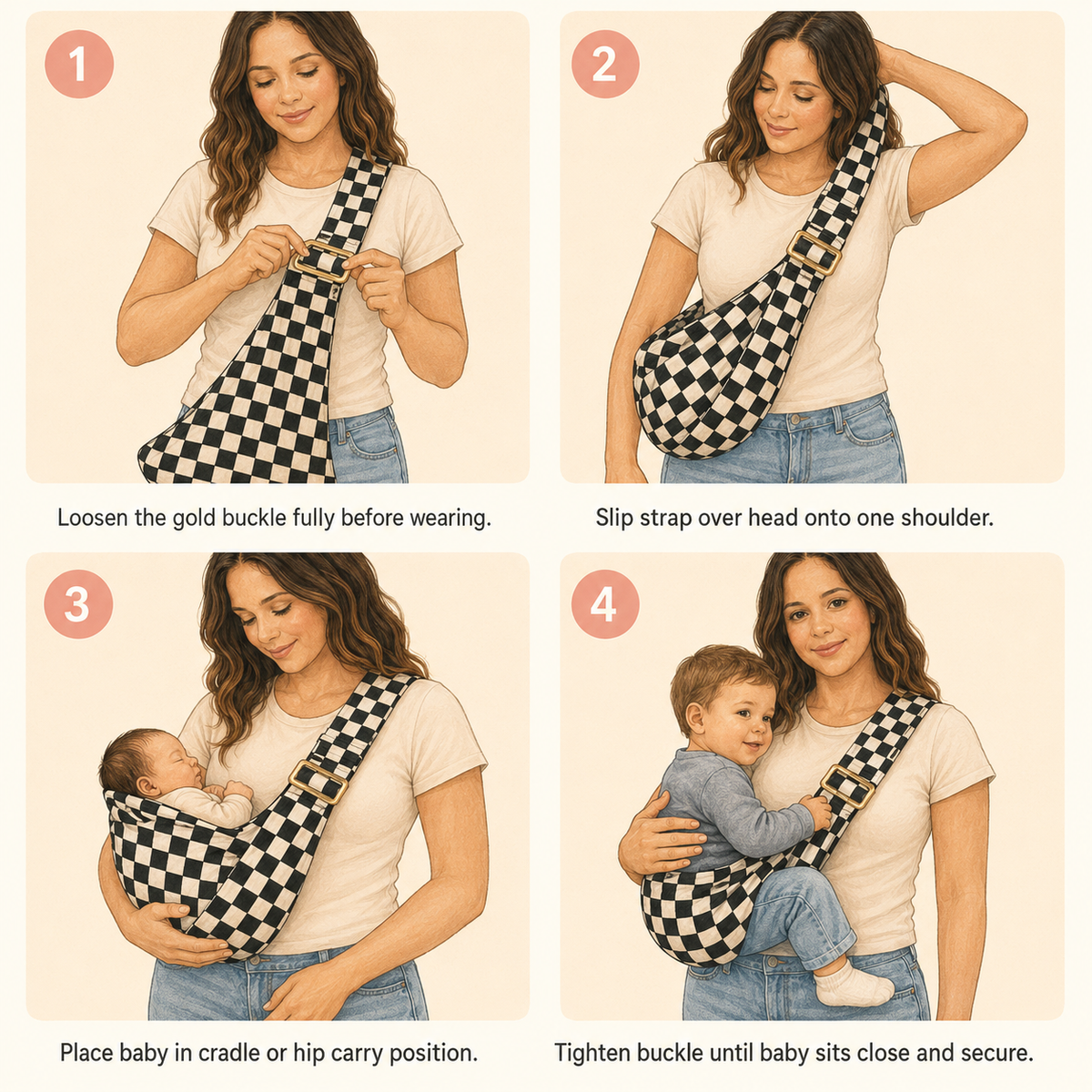 Kola Ergonomic Travel Baby Sling Carrier