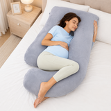 Poma U-Shape Pregnancy Pillow – Plush Maternity Body Pillow for Pregnant Women