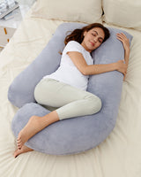 Poma U-Shape Pregnancy Pillow – Plush Maternity Body Pillow for Pregnant Women