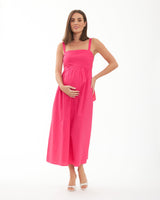 Ava Tie-Back Maternity Midi Dress