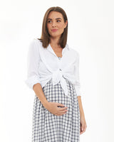Charlotte Smocked Maternity Maxi Dress