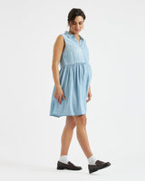 Harper Chambray Maternity Shirt Dress