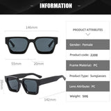NuriBloom Ava Retro Square Sunglasses for Women