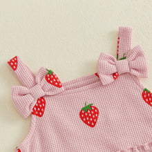 Lily – Baby Girl Strawberry Peplum Top & Pants Set