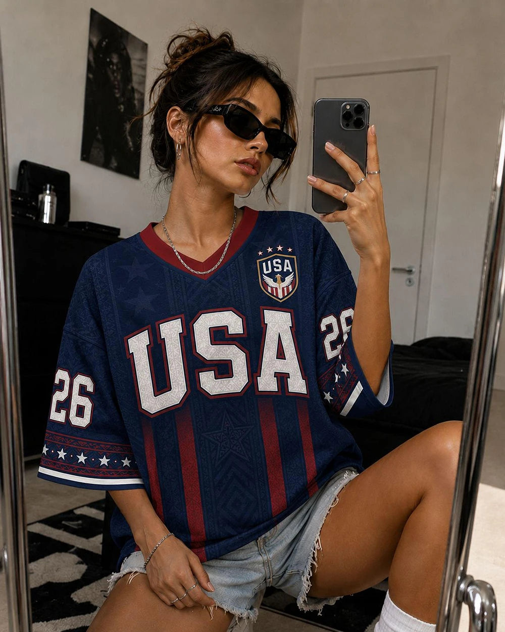 Liberty – Women's Patriotic America Soccer Jersey