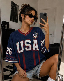Liberty – Women's Patriotic America Soccer Jersey