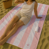 NuriBloom Sienna Sand-Free Microfiber Beach Towel | Quick Dry