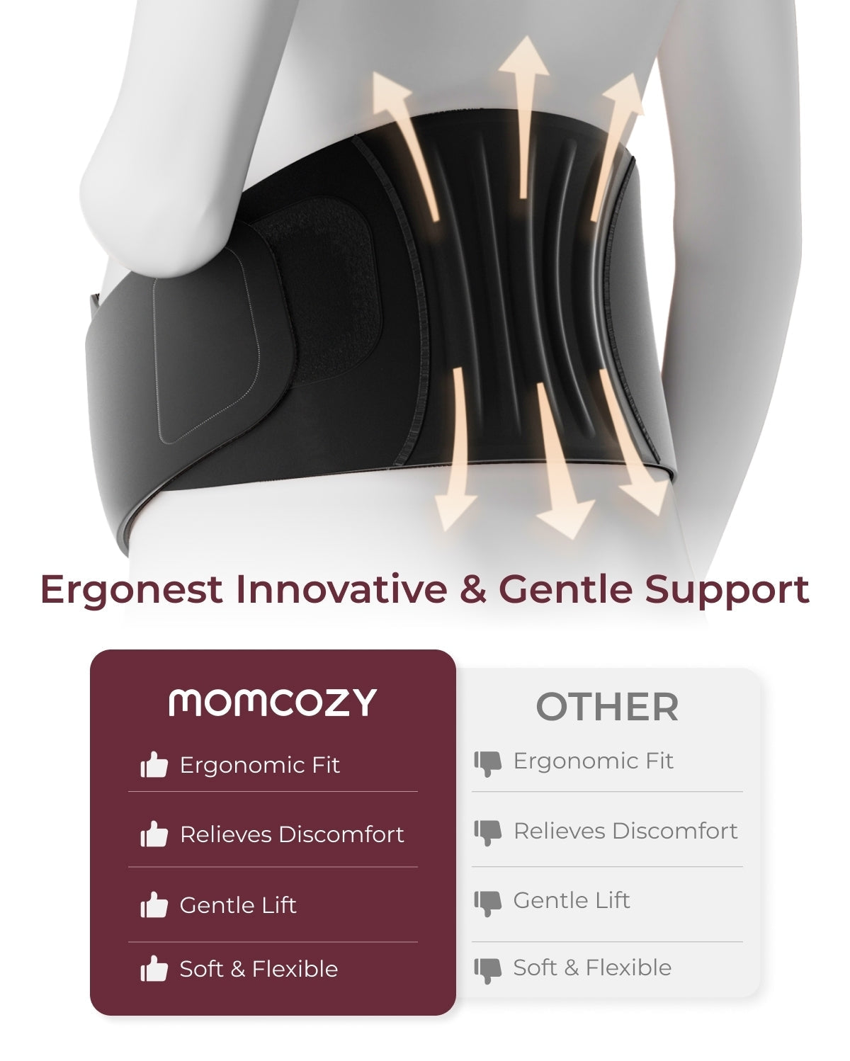 NuriBloom Mona One-Piece Pregnancy Belly Support Belt