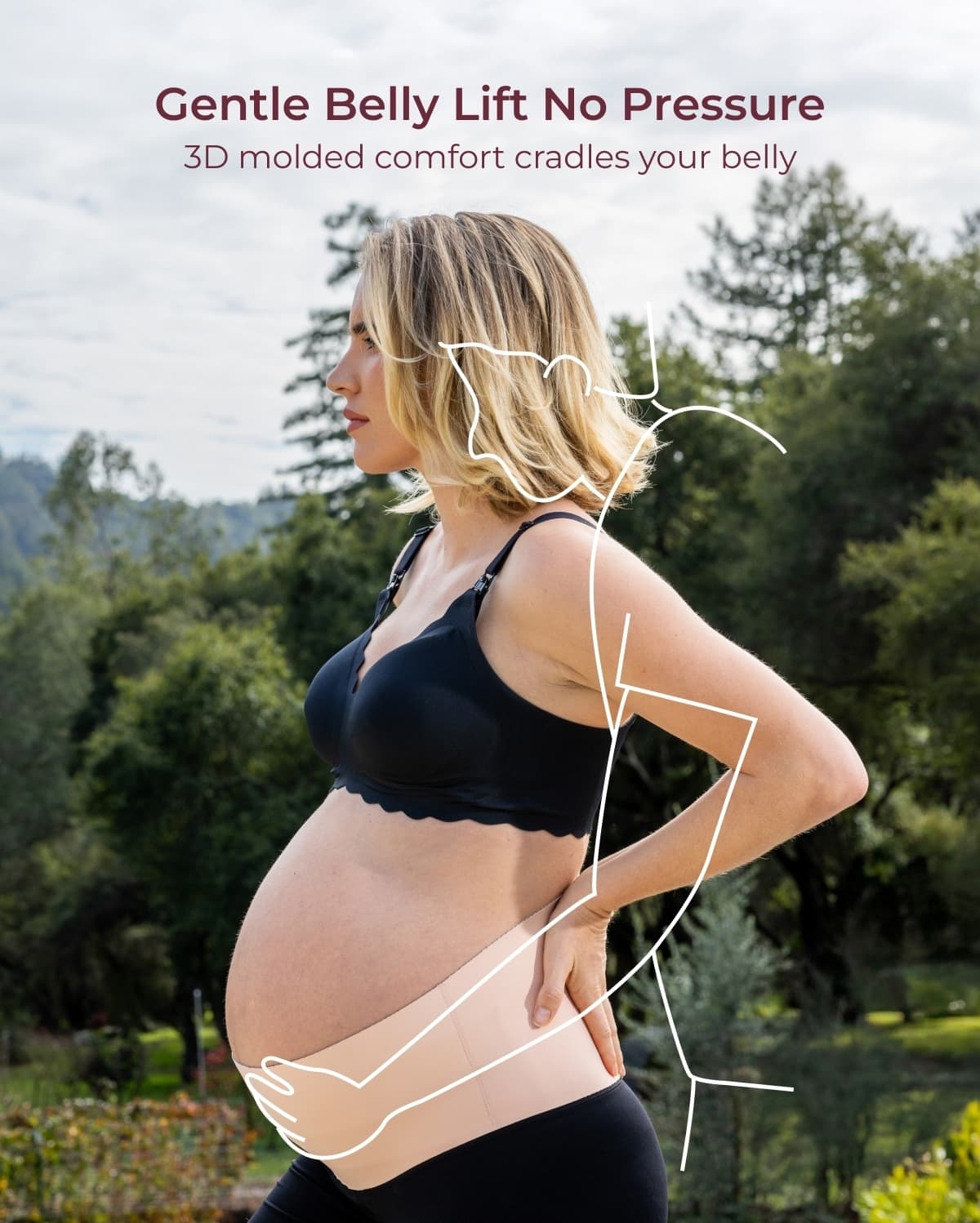 NuriBloom Mona One-Piece Pregnancy Belly Support Belt