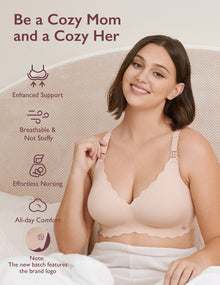 Elara Seamless Wirefree Maternity Nursing Bra