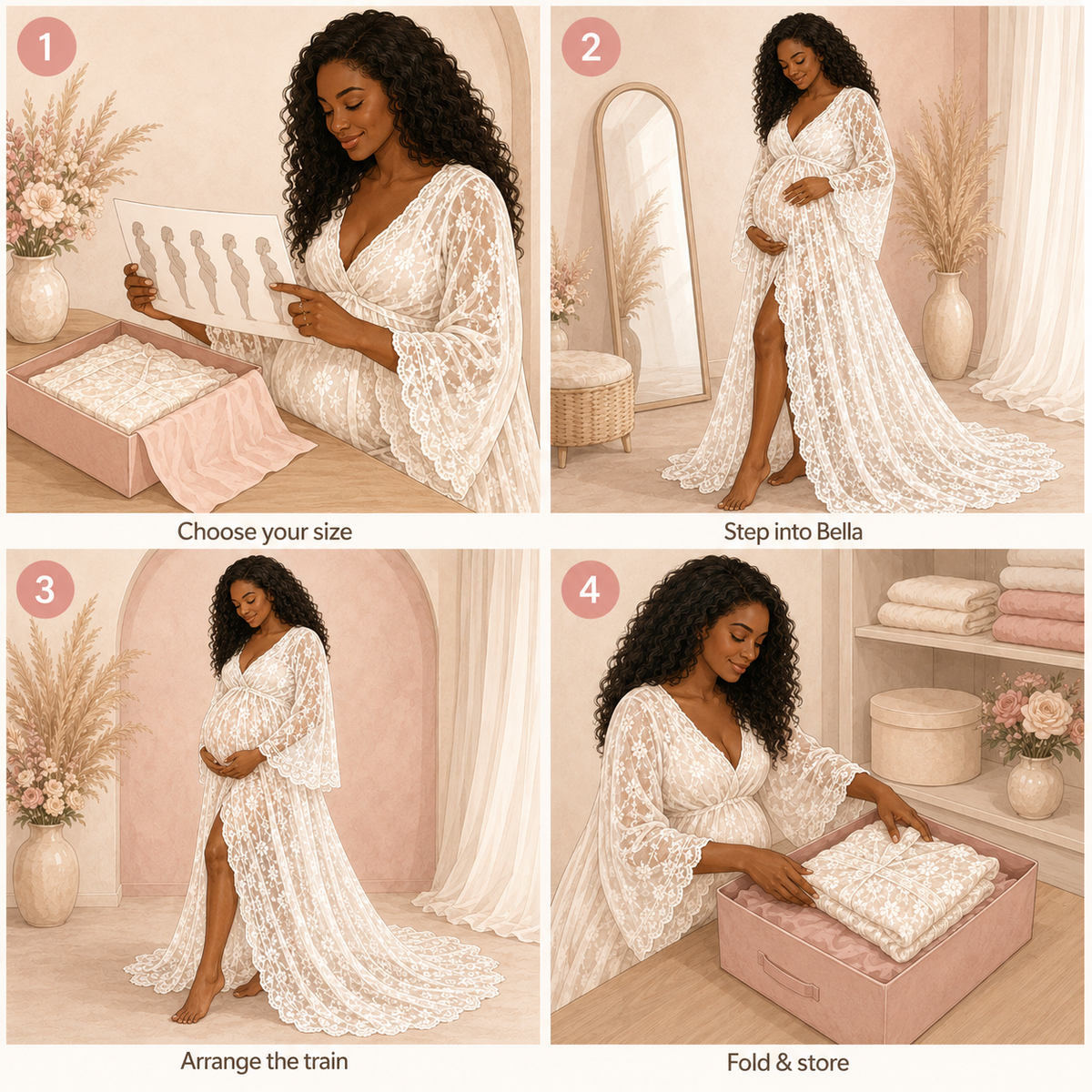 Bella Maternity Fit Photoshoot Dress