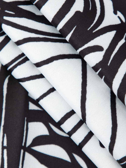 Abstract Print Mini Dress