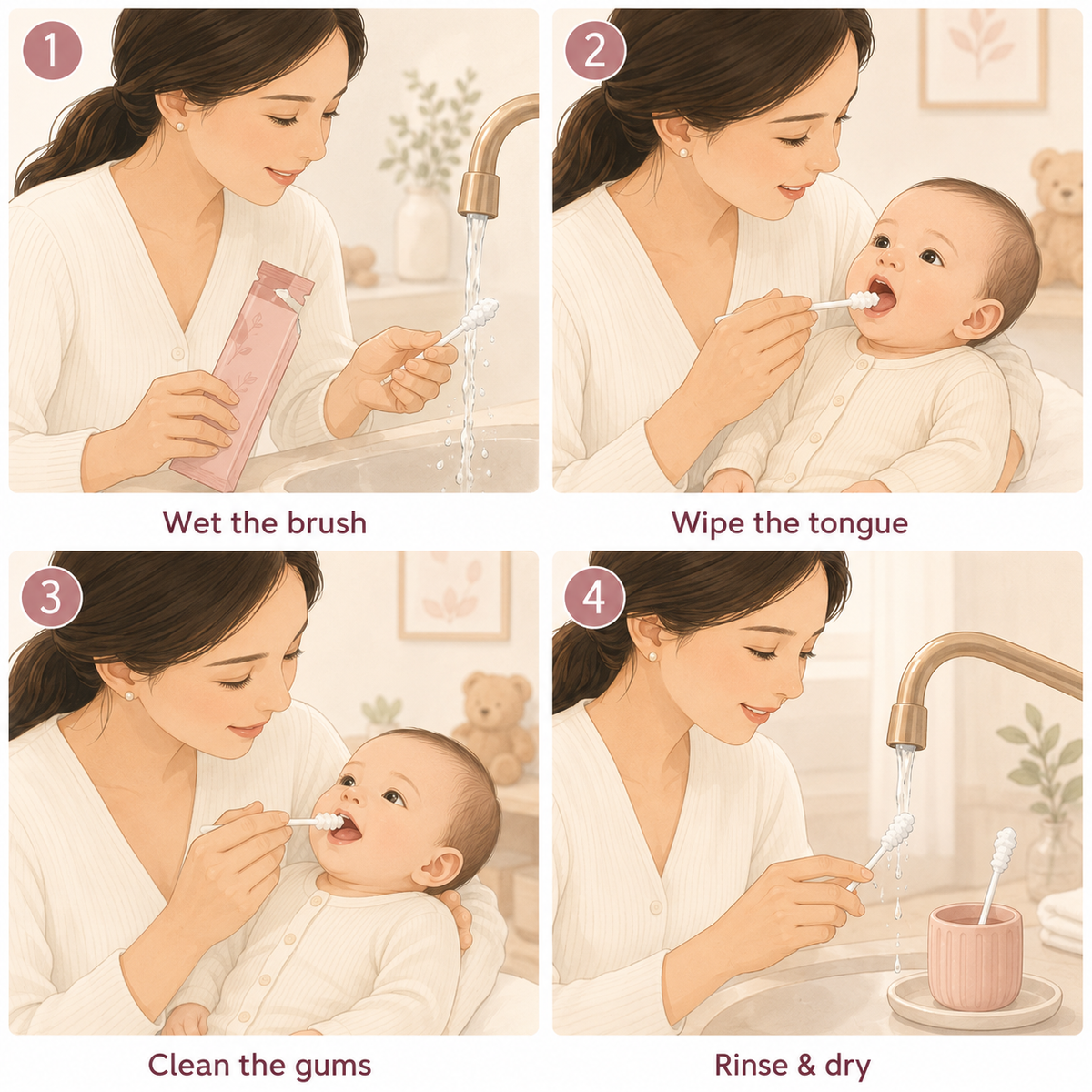 Emma Baby Oral Care Tongue Brush