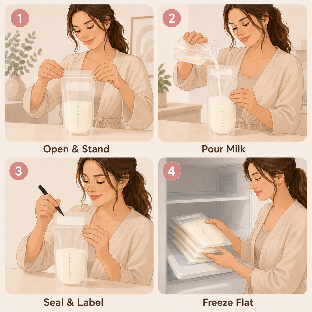 Emma Freezer Breastmilk Storage Bags