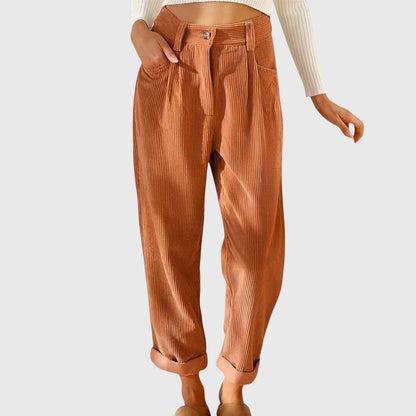 Belted High-Waisted Trousers