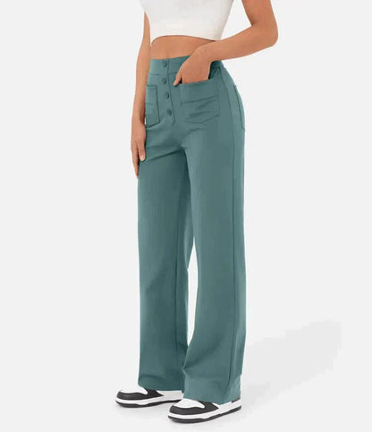 High-Waisted Pocket Trousers