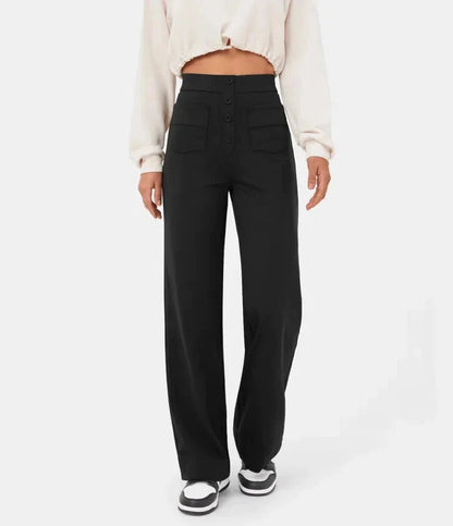 High-Waisted Pocket Trousers