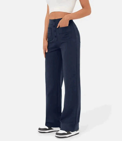 High-Waisted Pocket Trousers
