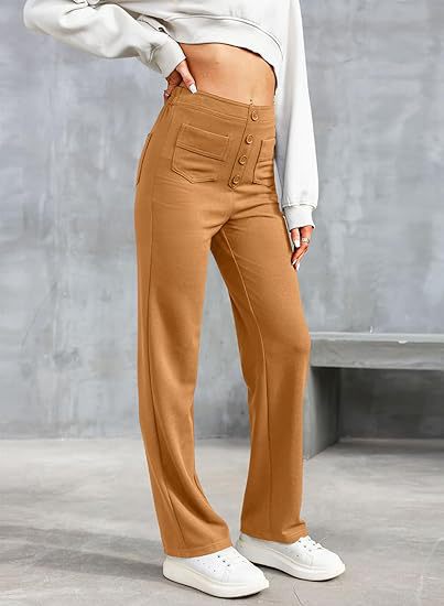 High-Waisted Pocket Trousers