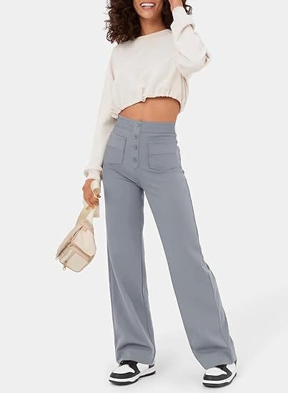 High-Waisted Pocket Trousers