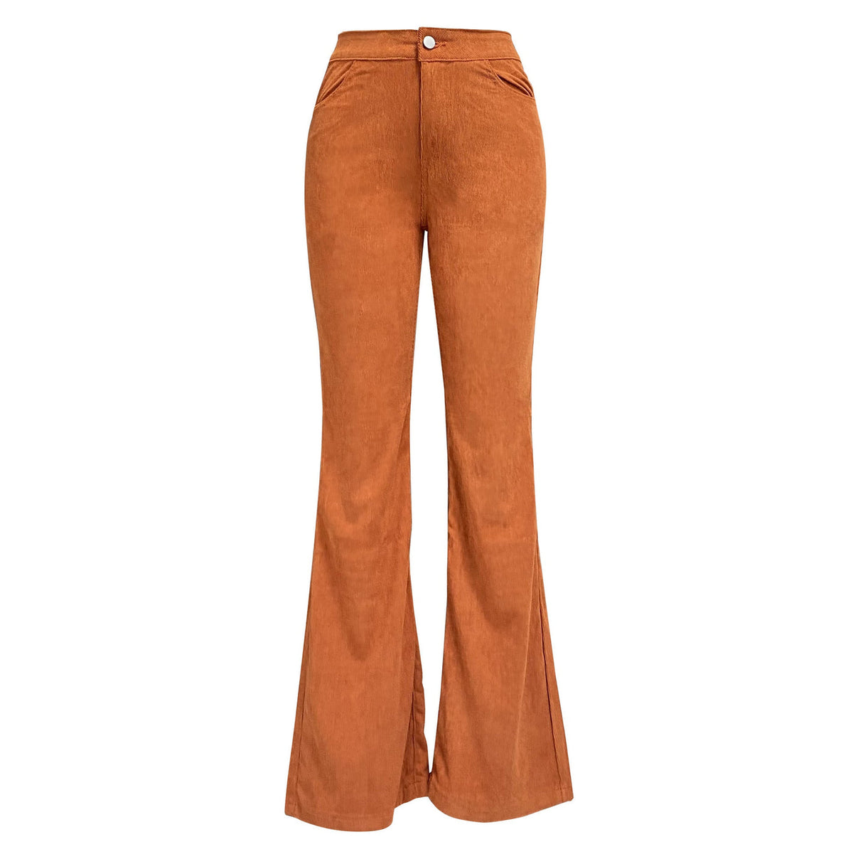 Ribbed Flared Trousers