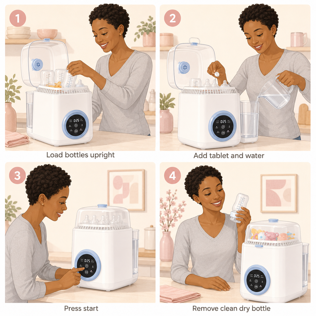 Kota All-in-One Baby Bottle Washer & Sterlizer