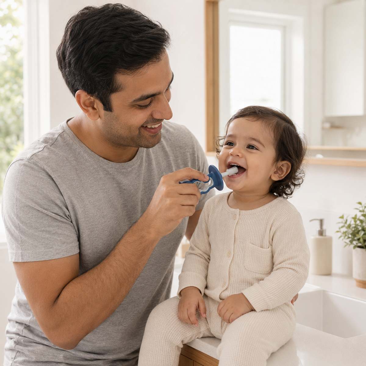 Luna 360-Degree Silicone Baby Toothbrush