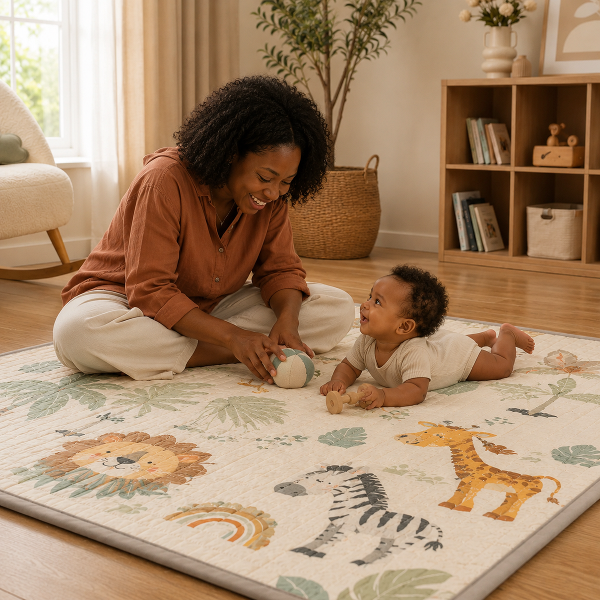 Luna Portable Foldable Baby Playmat Set