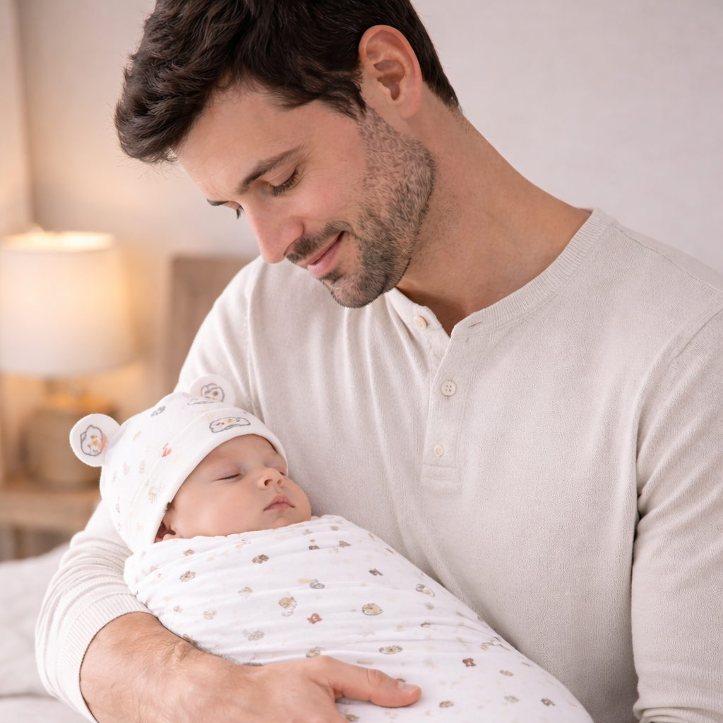 Fona Newborn Baby Cotton Adjustable Swaddle Wrap Blanket
