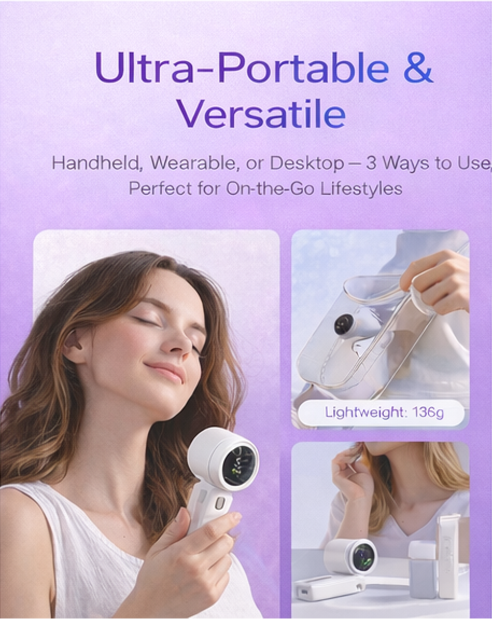 Loma Portable Summer Travel Handheld Mini Fan