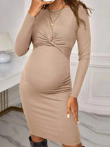 Sophia Nursing & Maternity Striped Midi Dress
