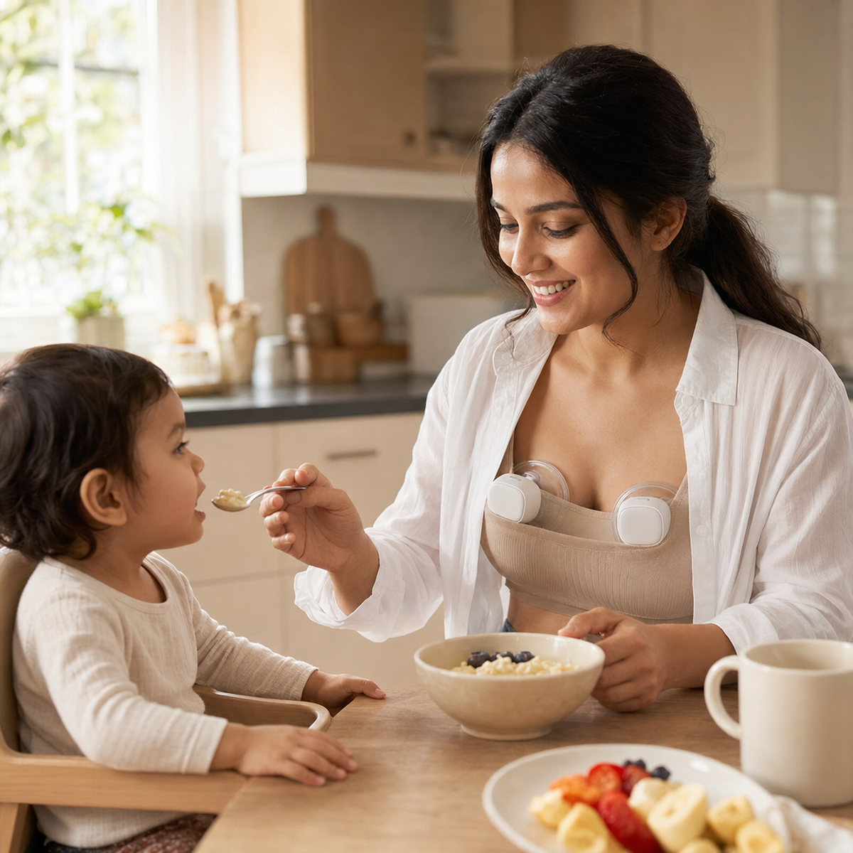 Mona Lightweight Wearable Silicone Electric Breast Pump