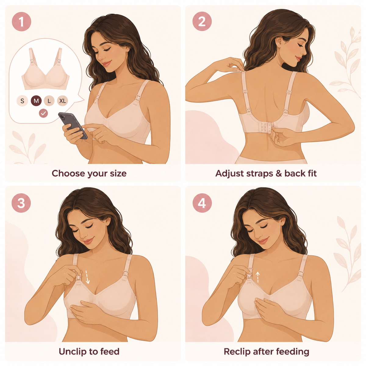 Amelia Seamless Maternity Nursing Bra