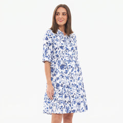 Ella Linen Maternity Dress