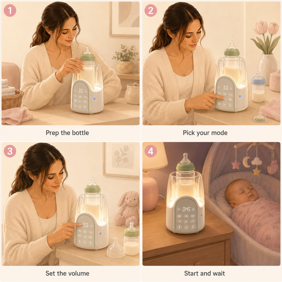 Nilo Baby Bottle Warmer for Night Feeding