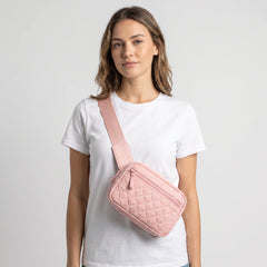 Flora Quilted Crossbody Mom Bag