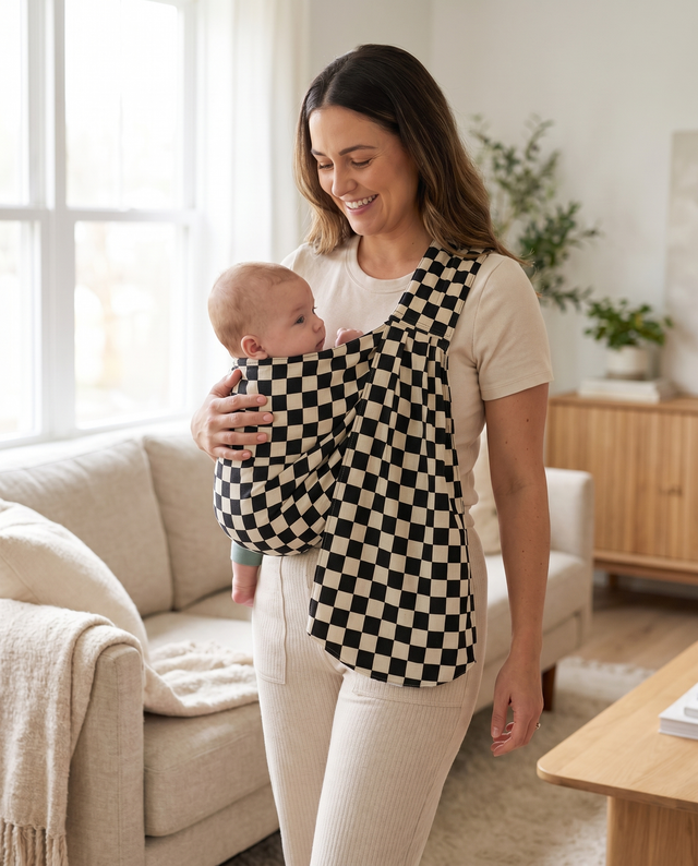 Kola Lightweight Ergonomic Baby & Infant Sling Carrier — lifestyle, product in use