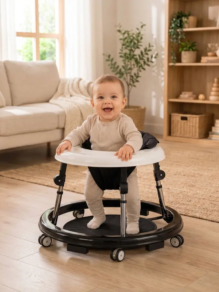NuriBloom Wilma Foldable Adjustable Baby Infant Walker — lifestyle, product in use