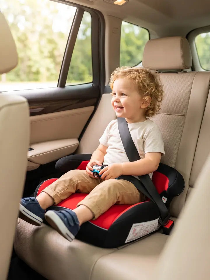 Nova Foldable Kids Booster Car Seat for Travel — lifestyle, product in use
