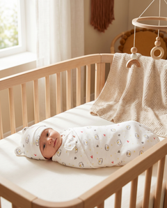 Fona Adjustable Cotton Baby Swaddle